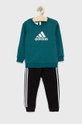 зелёный Детский спортивный костюм adidas Performance HF1960 Для мальчиков