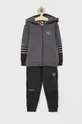 серый Детский спортивный костюм adidas Originals HE2076 Для мальчиков