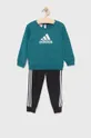 zielony adidas Performance dres dziecięcy HF8822 Chłopięcy