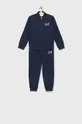 σκούρο μπλε Παιδική βαμβακερή αθλητική φόρμα EA7 Emporio Armani Για αγόρια