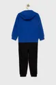 Детский хлопковый спортивный костюм EA7 Emporio Armani голубой
