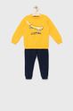 żółty Birba&Trybeyond dres bawełniany dziecięcy Chłopięcy