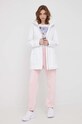 United Colors of Benetton spodnie dresowe bawełniane 3HQLDF007.924 różowy SS22