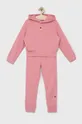 рожевий Дитячий спортивний костюм Tommy Hilfiger Для дівчаток