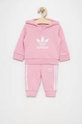 różowy adidas Originals Dres dziecięcy HE4673 Dziewczęcy