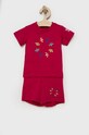 Dětská bavlněná souprava adidas Originals HE6852 pletenina růžová HE6852
