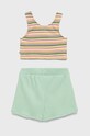 United Colors of Benetton gyerek együttes 3ZZPCK003.G türkiz SS22