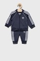 Dětská tepláková souprava adidas Originals pletenina námořnická modř HE4741