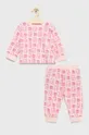 ružová Detské pyžamo Guess Detský