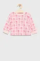 Guess piżama dziecięca różowy