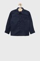 Tommy Hilfiger koszula dziecięca z elastanem granatowy KB0KB07044.PPYY
