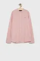 ροζ Παιδικό πουκάμισο από λινό μείγμα Tommy Hilfiger Για αγόρια