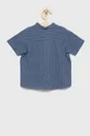 Detská ľanová košeľa United Colors of Benetton modrá