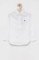 biały Polo Ralph Lauren Koszula bawełniana dziecięca 321819238001 Chłopięcy