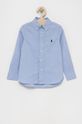 jasny niebieski Polo Ralph Lauren Koszula bawełniana dziecięca 321819238002 Chłopięcy