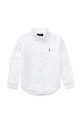 Детская хлопковая рубашка Polo Ralph Lauren длинный белый 322819238001