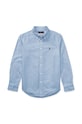 Дитяча бавовняна сорочка Polo Ralph Lauren довгий блакитний 323819238002