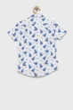Дитяча бавовняна сорочка Polo Ralph Lauren білий