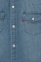 Мальчик Детская хлопковая рубашка Levi's 9E6866.B.NOS голубой