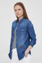 Armani Exchange jeans srajca mornarsko modra