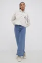 Tommy Jeans - Βαμβακερό πουκάμισο μπεζ