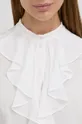 Košulja s primjesom svile MAX&Co. bijela