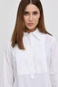 Victoria Beckham Bluzka bawełniana 1122WSH003216A biały