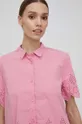 ružová Bavlnená košeľa Pepe Jeans Laura