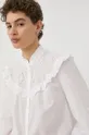 biały Bruuns Bazaar koszula bawełniana