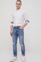 Oblečenie Bavlnená košeľa Tommy Jeans DM0DM12336.PPYY biela