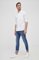 Oblečenie Bavlnená košeľa Calvin Klein Jeans J30J319669.PPYY biela