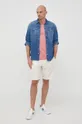 Джинсовая рубашка Karl Lagerfeld голубой