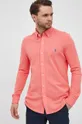 oranžová Bavlnená košeľa Polo Ralph Lauren