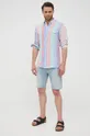 Ľanová košeľa Polo Ralph Lauren viacfarebná