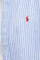 Сорочка з льону Polo Ralph Lauren блакитний