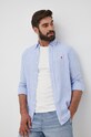 Plátěná košile Polo Ralph Lauren 710873446001 modrá