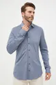 μπλε Βαμβακερό πουκάμισο Michael Kors Ανδρικά