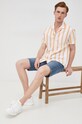 Selected Homme lenvászon ing 16079055.Apricot narancssárga SS22
