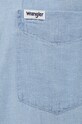 Wrangler koszula z domieszką lnu W5J1LOX4E niebieski SS22