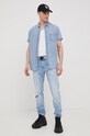 Abbigliamento Wrangler camicia di jeans W5J1LW31S blu