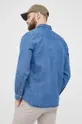 голубой Хлопковая рубашка Lacoste