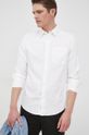 Calvin Klein Jeans koszula z domieszką lnu J30J320077.PPYY biały