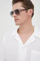 biela Ľanová košeľa La Martina