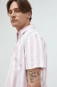 ροζ Πουκάμισο με μείγμα από λινό Tommy Jeans