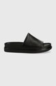 Шкіряні шльопанці Vagabond Shoemakers Erin платформа чорний 5332.501.20