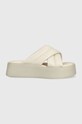 Vagabond Shoemakers slapi de piele Courtney platformă bej 5334.201.02