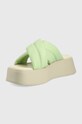 Încălțăminte Vagabond Shoemakers slapi de piele Courtney 5334.201.62 turcoaz