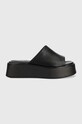Vagabond Shoemakers klapki skórzane COURTNEY 5-8 cm czarny 5334.601.92