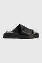 Kožené šľapky Vagabond Shoemakers Evy usňová koža čierna 5336.001.20