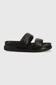 Шкіряні шльопанці Vagabond Shoemakers ERIN платформа чорний 5332.701.20